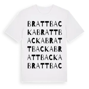 Brattbacka ordlek t-shirt – ekologisk bomull t-shirt från Pinshirt