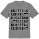 Mid Heather Gray t-shirt med Brattbacken ordlek t-shirt