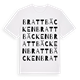 White t-shirt med Brattbäcken ordlek t-shirt