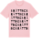 Pink Cotton t-shirt med Brättne ordlek t-shirt