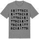 Mid Heather Gray t-shirt med Brättne ordlek t-shirt