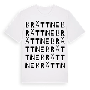 Brättne ordlek t-shirt – ekologisk bomull t-shirt från Pinshirt