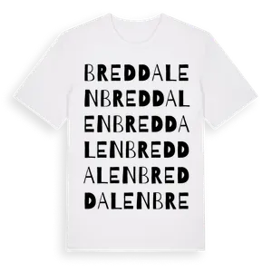 Breddalen ordlek t-shirt – ekologisk bomull t-shirt från Pinshirt