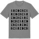 Mid Heather Gray t-shirt med Bredene ordlek t-shirt