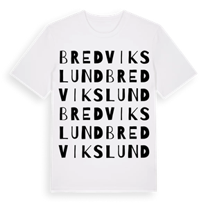 Bredvikslund ordlek t-shirt – ekologisk bomull t-shirt från PinShirt