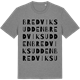 Mid Heather Gray t-shirt med Bredviksudden ordlek t-shirt