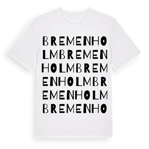 Bremenholm ordlek t-shirt – ekologisk bomull t-shirt från Pinshirt