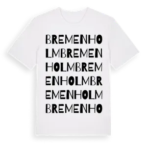 Bremenholm ordlek t-shirt – ekologisk bomull t-shirt från Pinshirt