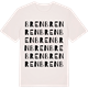Vintage White t-shirt med Bren ordlek t-shirt