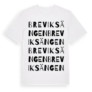 Breviksängen ordlek t-shirt – ekologisk bomull t-shirt från Pinshirt