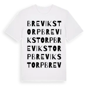 Brevikstorp ordlek t-shirt – ekologisk bomull t-shirt från Pinshirt
