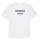 White t-shirt med Brittheden i Sverige t-shirt