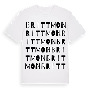 Brittmon ordlek t-shirt – ekologisk bomull t-shirt från PinShirt