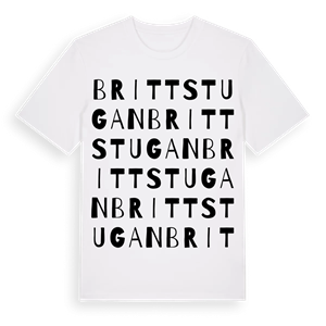 Brittstugan ordlek t-shirt – ekologisk bomull t-shirt från Pinshirt