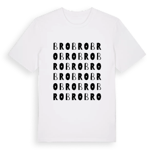 Bro ordlek t-shirt – ekologisk bomull t-shirt från PinShirt