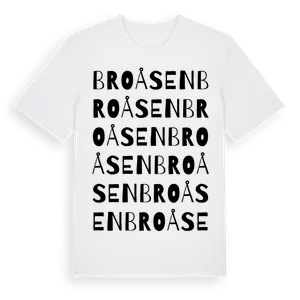 Broåsen ordlek t-shirt – ekologisk bomull t-shirt från Pinshirt