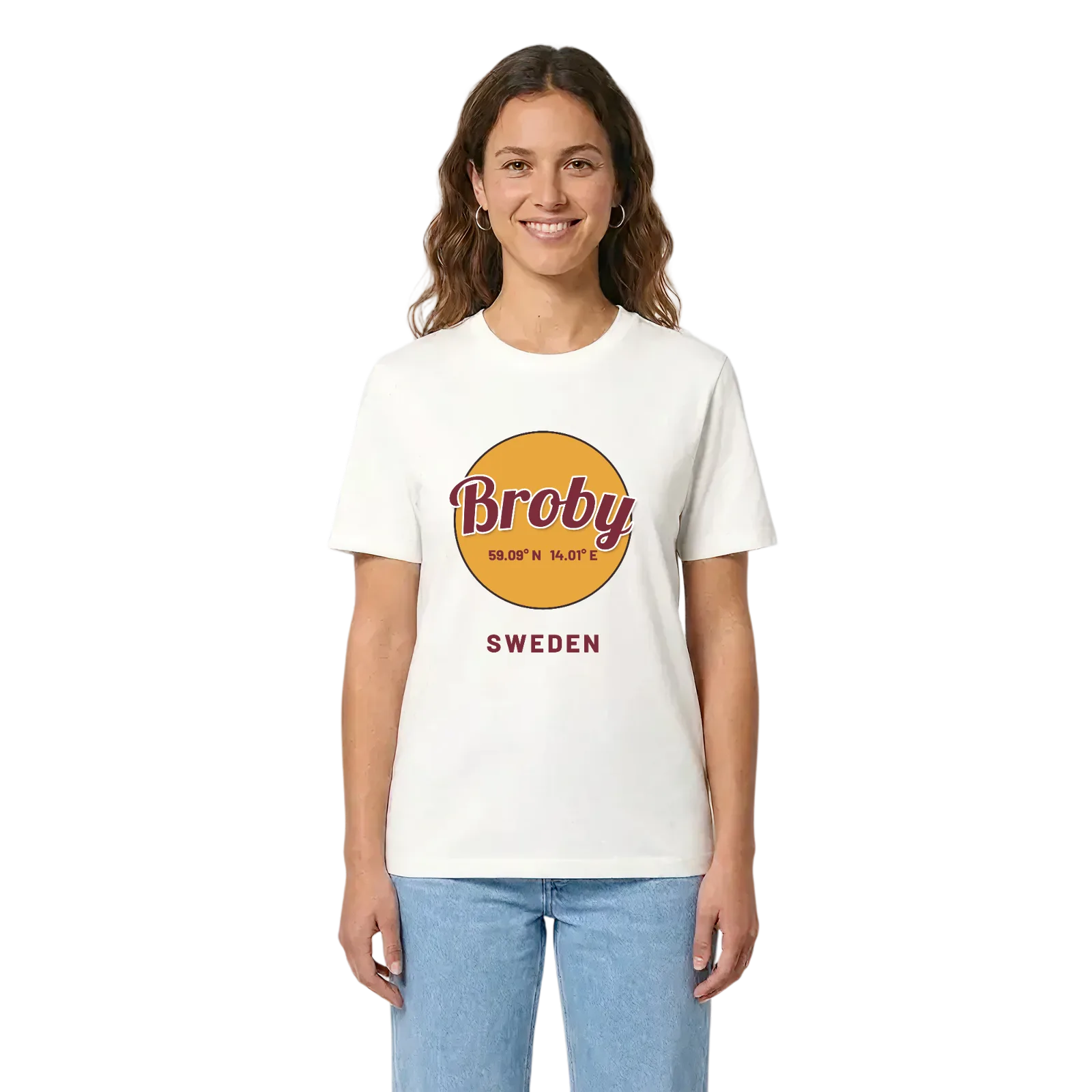 Broby cirkel t-shirt – White, i miljö