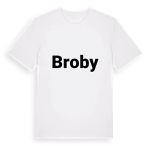 Broby fetstil t-shirt – ekologisk bomull t-shirt från PinShirt