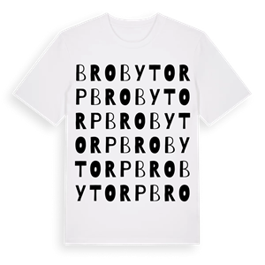 Brobytorp ordlek t-shirt – ekologisk bomull t-shirt från PinShirt