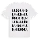 White t-shirt med Brödraholmarna ordlek t-shirt