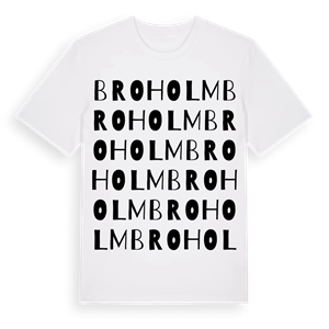 Broholm ordlek t-shirt – ekologisk bomull t-shirt från PinShirt
