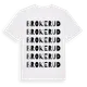 White t-shirt med Brokerud ordlek t-shirt