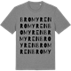 Mid Heather Gray t-shirt med Bromyren ordlek t-shirt