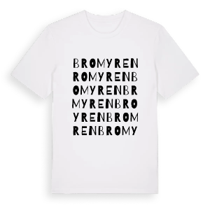 Bromyren ordlek t-shirt – ekologisk bomull t-shirt från PinShirt