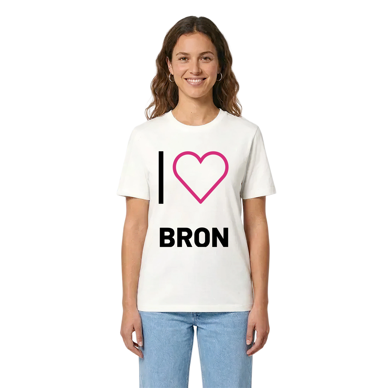 Jag älskar Bron t-shirt stort tryck i miljö
