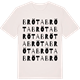 Vintage White t-shirt med Bröta ordlek t-shirt