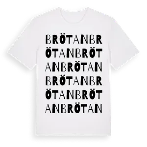 Brötan ordlek t-shirt – ekologisk bomull t-shirt från Pinshirt