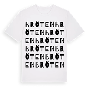 Bröten ordlek t-shirt – ekologisk bomull t-shirt från PinShirt