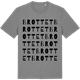 Mid Heather Gray t-shirt med Brottet ordlek t-shirt