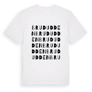 Brududden ordlek t-shirt – ekologisk bomull t-shirt från PinShirt