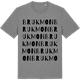 Mid Heather Gray t-shirt med Brukmon ordlek t-shirt