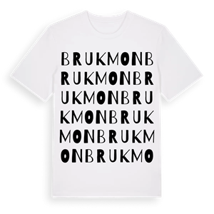 Brukmon ordlek t-shirt – ekologisk bomull t-shirt från Pinshirt