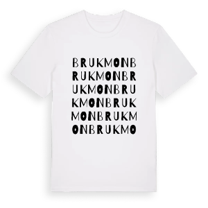 Brukmon ordlek t-shirt – ekologisk bomull t-shirt från PinShirt