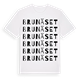 Brunäset ordlek t-shirt