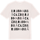 Vintage White t-shirt med Brunmanbäcken ordlek t-shirt