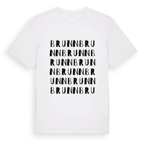 Brunn ordlek t-shirt – ekologisk bomull t-shirt från PinShirt