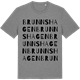 Mid Heather Gray t-shirt med Brunnshagen ordlek t-shirt