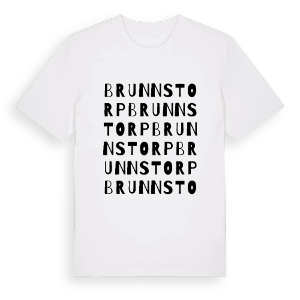 Brunnstorp ordlek t-shirt – ekologisk bomull t-shirt från PinShirt