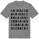 Mid Heather Gray t-shirt med Brunsberg ordlek t-shirt