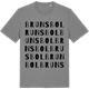 Mid Heather Gray t-shirt med Brunsbol ordlek t-shirt