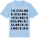 Blue Soul t-shirt med Brunskog ordlek t-shirt
