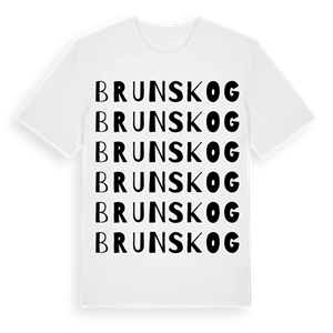 Brunskog ordlek t-shirt – ekologisk bomull t-shirt från PinShirt