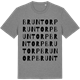 Mid Heather Gray t-shirt med Bruntorp ordlek t-shirt