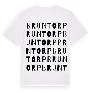 Bruntorp ordlek t-shirt – ekologisk bomull t-shirt från Pinshirt