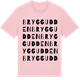 Pink Cotton t-shirt med Bryggudden ordlek t-shirt