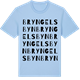 Blue Soul t-shirt med Bryngelsbyn ordlek t-shirt